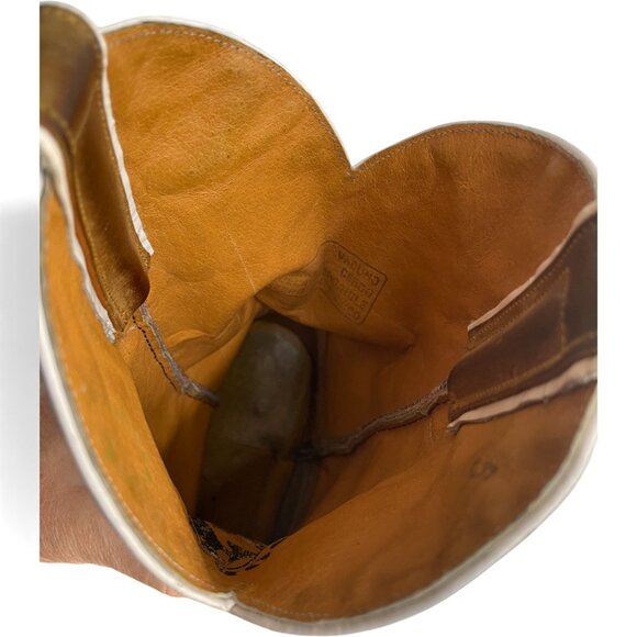 Doble R Leather Fabric Floral Flower Hippie Boho Western Cowgirl Boots Women's 9 - Picture 9 of 13